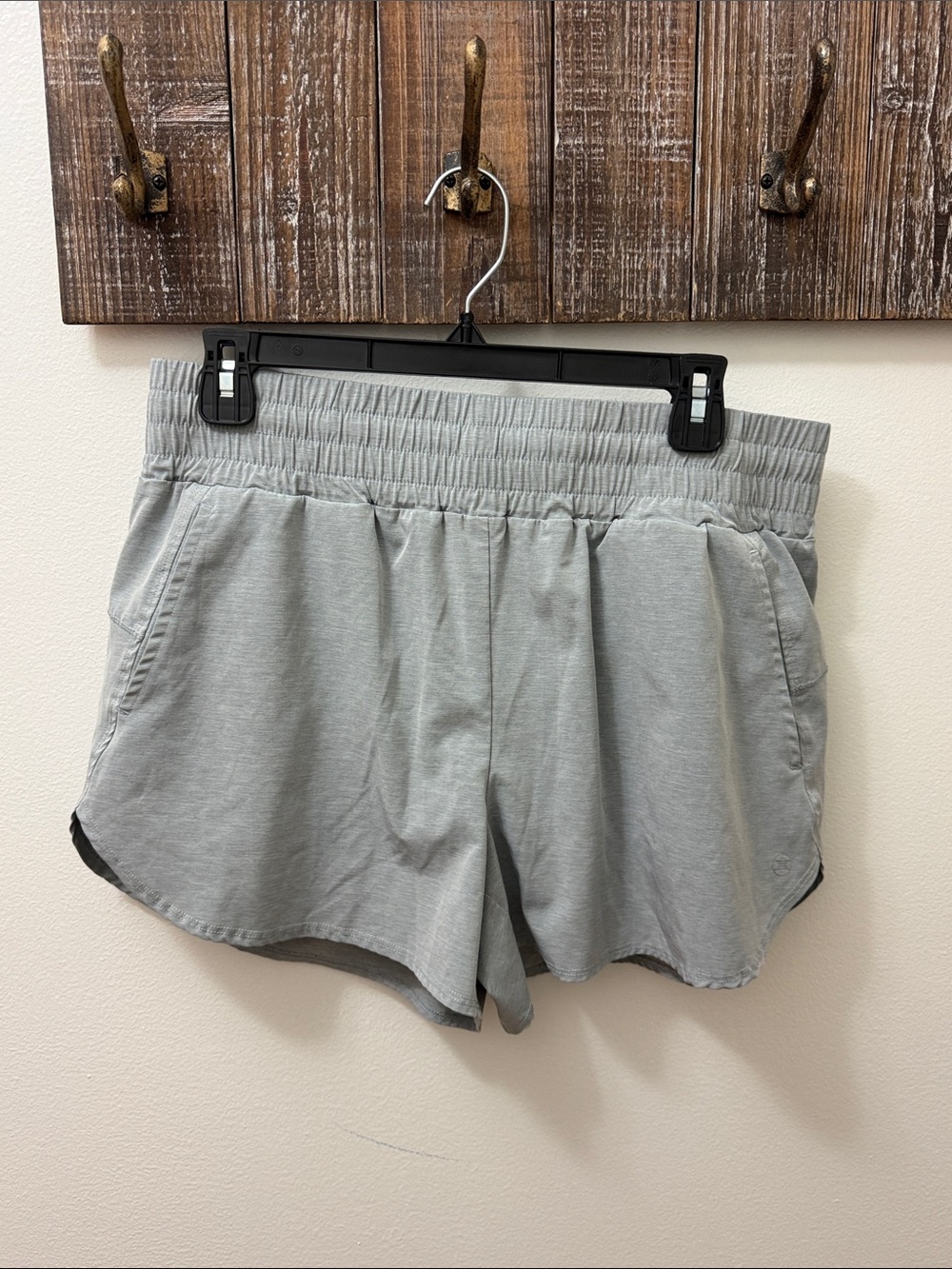 Light Gray Women's Drawstring Athletic Shorts